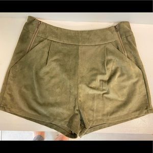 Suede Shorts